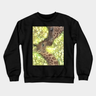 Giraffe Mom and Baby Crewneck Sweatshirt